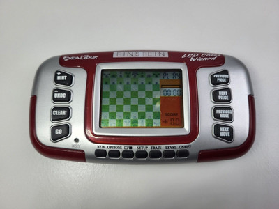 Einstein LCD Chess Wizard By Excalibur Handheld Electronic Brain Game