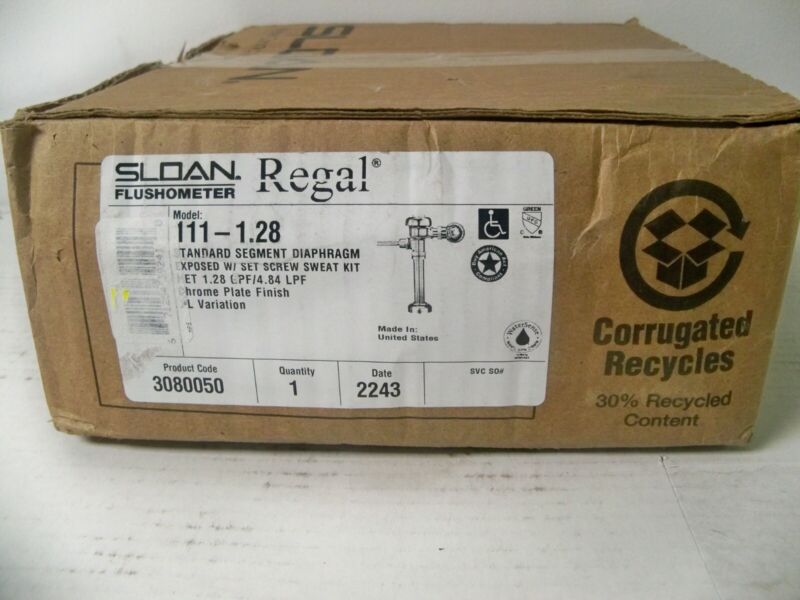 NEW Sloan Regal 111-1.28 F Exposed Manual Water Closet Flushometer FREE PRIORITY