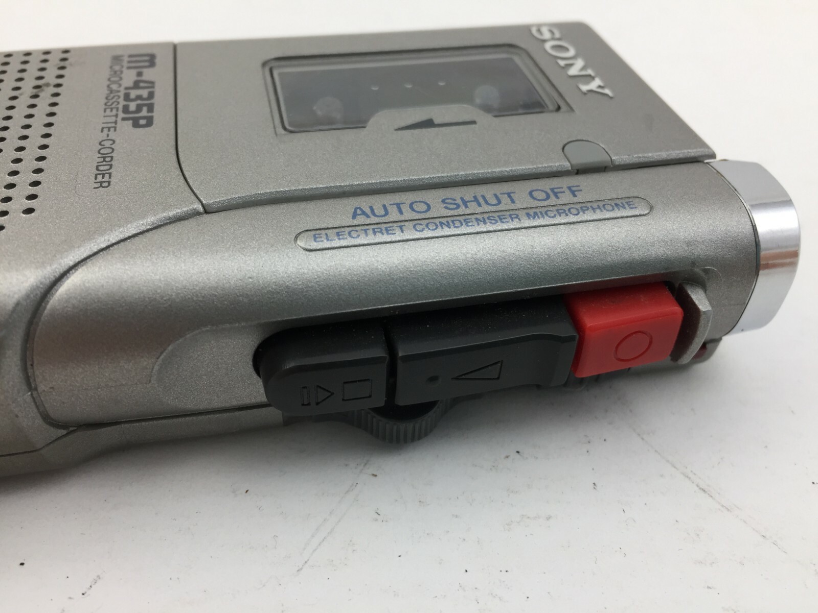 Sony M-435P MicroCassette Corder Pressman Handheld Voice Recorder