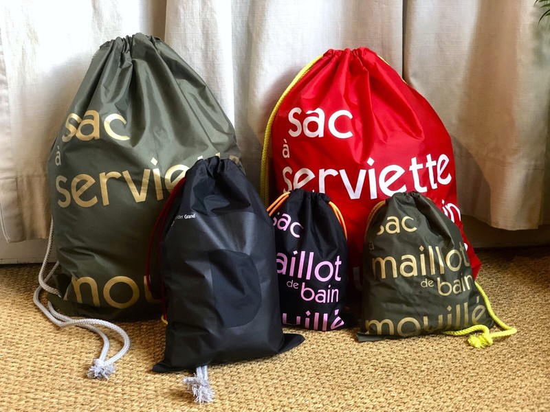 Neuf Tintamar Lot De 5 Sac Piscine Ã  Serviette De Bain Maillot Nylon ImpermÃ©Able