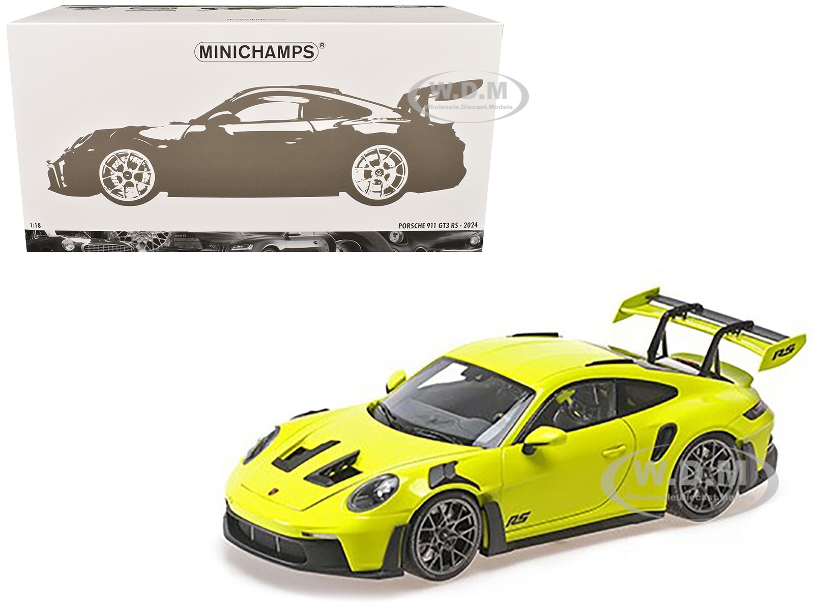 ミニカー Minichamps 1/18 Porsche 911 GT3 RSR ALMS Amazon.com: Minichamps 2023 911 (992) GT3 RS Silver Metallic