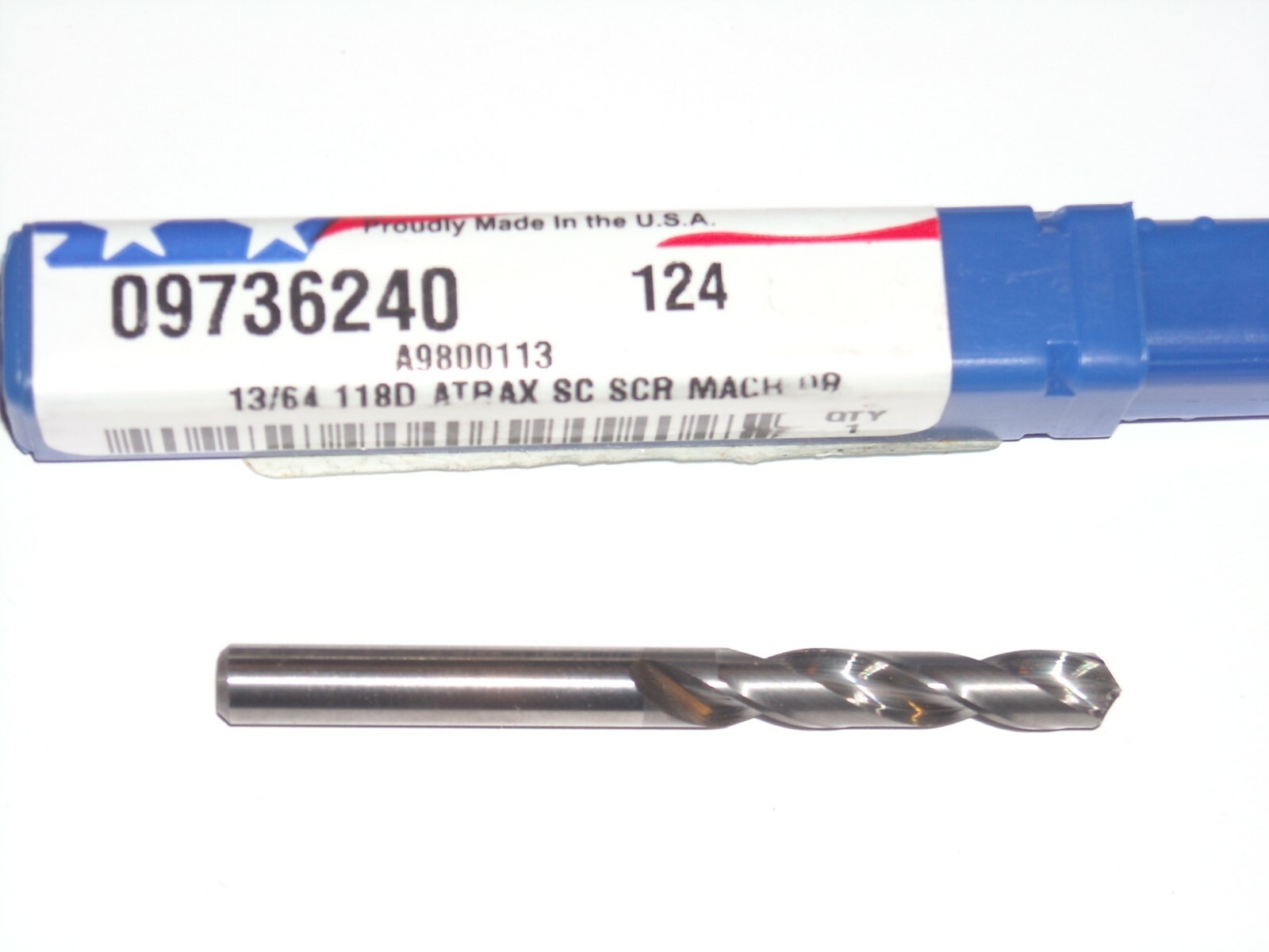 Atrax 13/64" 118 deg; Solid Carbide Screw Mach. Stub Drill , Right Hand Cut NEWのeBay公認海外通販｜セカイモン