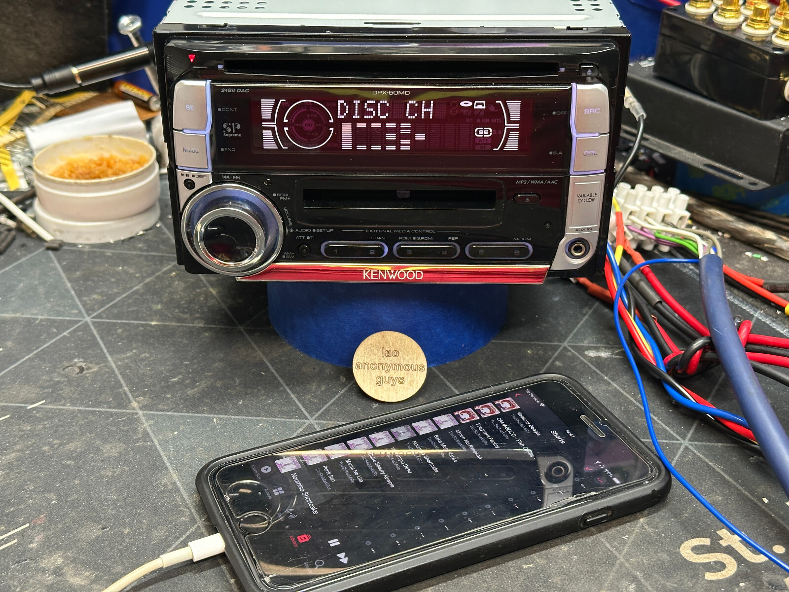 KENWOOD DPX-50MD CD MDデッキ AUX＞＞KENWOOD CD⁄MDデッキ DPX-50MD 