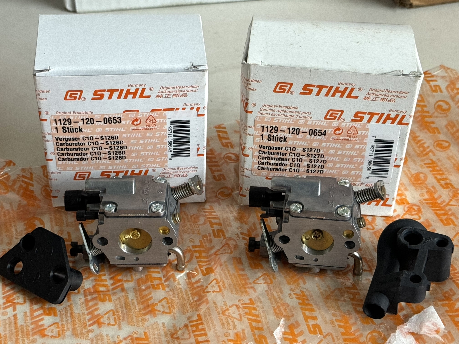 STIHL OEM ZAMA CARBURETOR 1129 120 0654 C1Q-S127 MS200 MS200T 020T REPLACES 0653 - Picture 8 of 8