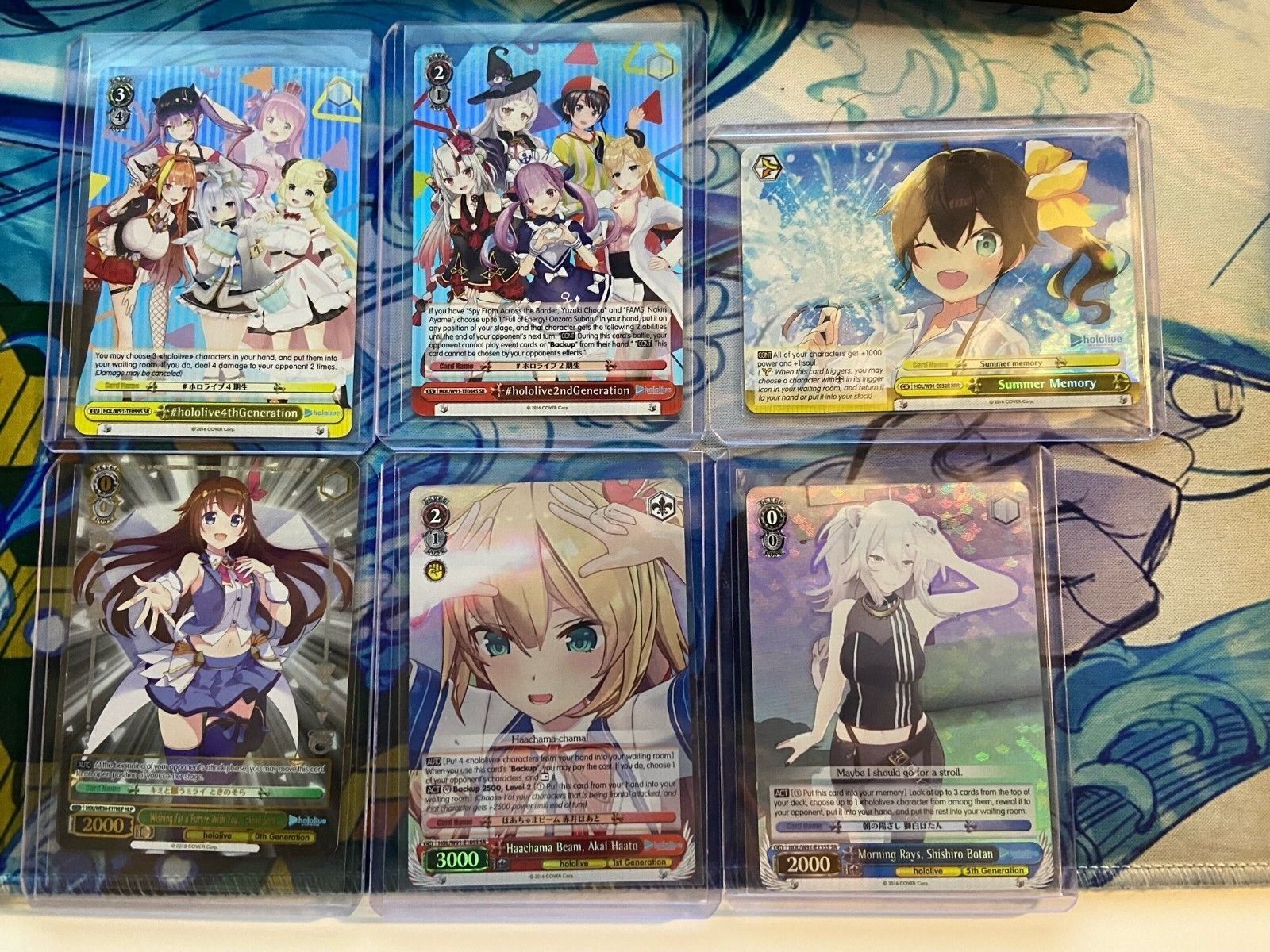 Weiss Schwarz Hololive SR mix Generation LOT! TOTAL OF 6 Cards! Weiss Schwarz Hololive SR mix Generation LOT! TOTAL OF 6 Cards!