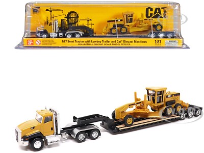 CAT CATERPILLAR GT660 DAY CAB & 163H MOTOR GRADER 1/87 BY DIECAST MASTERS 84414