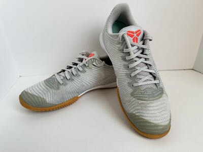 Nike Kobe Mentality 2 KB Sneakers - White/Wolf Grey/Gum -818952-101- Size 10.5