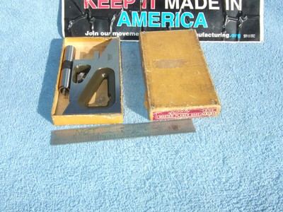 LUFKIN 900 PLANER GAGE VINTAGE ORIGINAL PAPER CASE EXTENSION TOOLMAKER MACHINIST