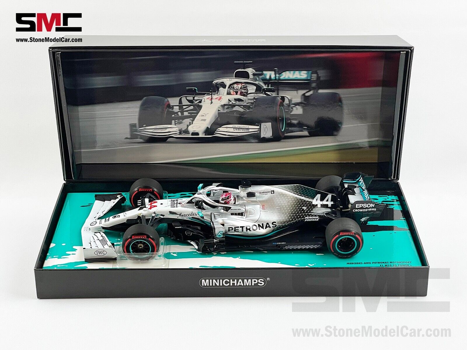Mercedes F1 W10 Lewis Hamilton German 2019 World Champion 1:18 MINICHAMPS Gift Mercedes F1 W10 Lewis Hamilton German 2019 World Champion 1:18 MINICHAMPS Gift