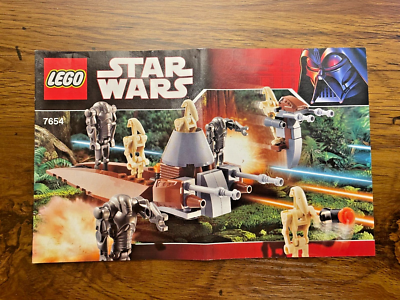 Lego Star Wars 7654 Droids Battle Pack Instruction Manual Only