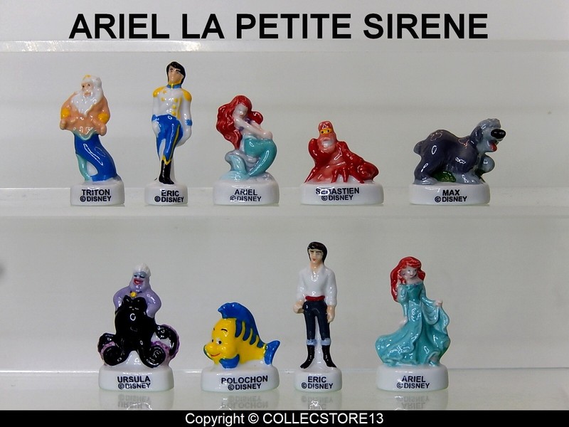 Serie Complete De Feves Ariel La Petite Sirene Disney  -  2024