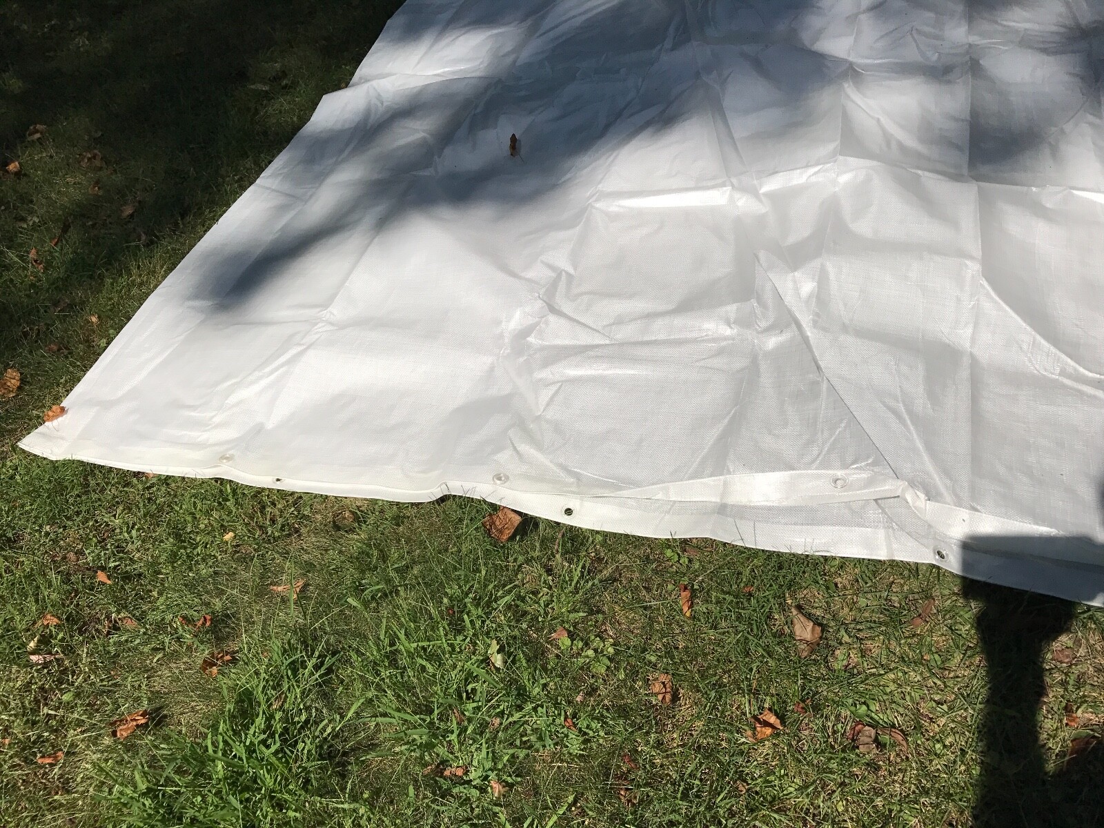 WHITE PREMIUM THICK REINFORCED EXTREME HEAVY DUTY TARP 34x40 feet