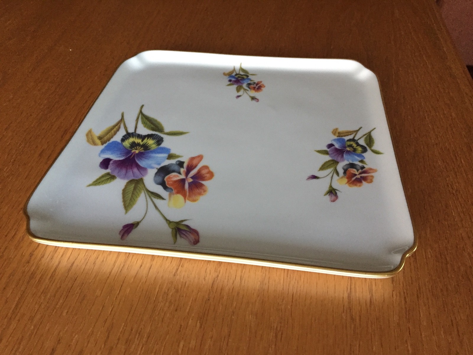 Vintage Limoges Chamart France Vanity Perfume Tray Hand Painted 8.5