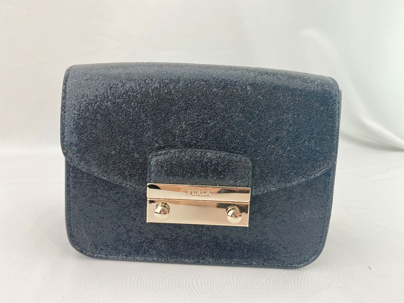 アクセサリー 00s Archive FURLA Bracelet Mini Dice 925 NWT Furla Mini Julia Pochette glitter Crossbody Bag In black
