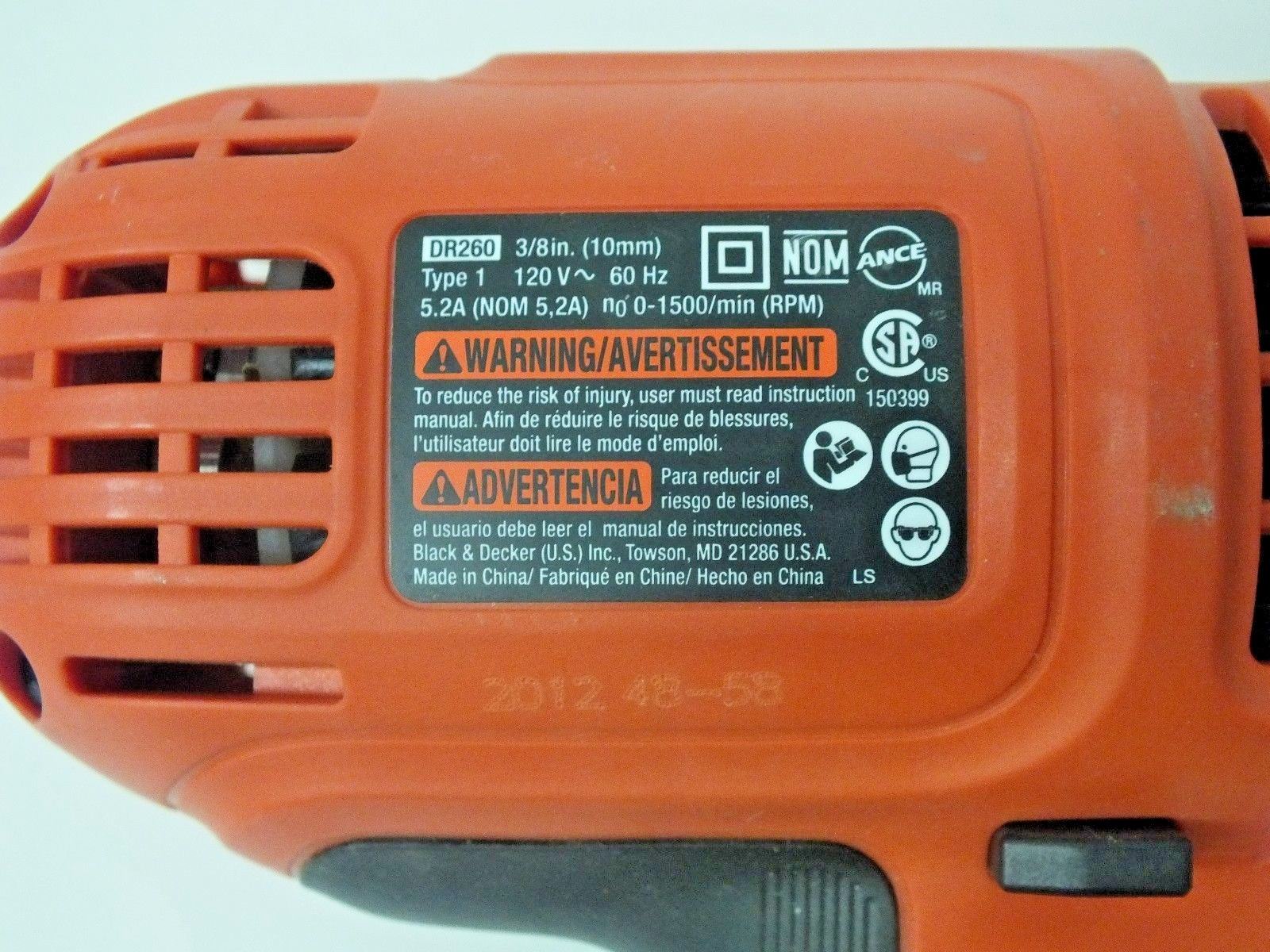 BLACK+DECKER DR260 3/8