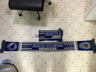 2 total AFA busch stadium nov. 18, 2013 soccer SCARF (both NEW) rare 