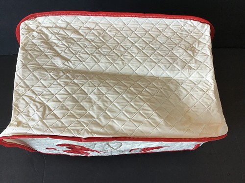 Vintage Red Poodle Dog Vinyl Toaster Cover Retro Deco Mid Century Modern Kitchen