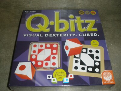 NEW Sealed Q-bitz Q Bitz Visual Dexterity Cubed MindWare Brain Game 