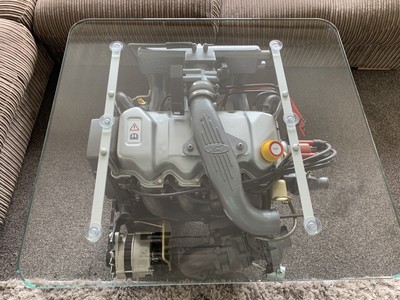 Ford Escort RS Turbo engine 1.6 CVH coffee table