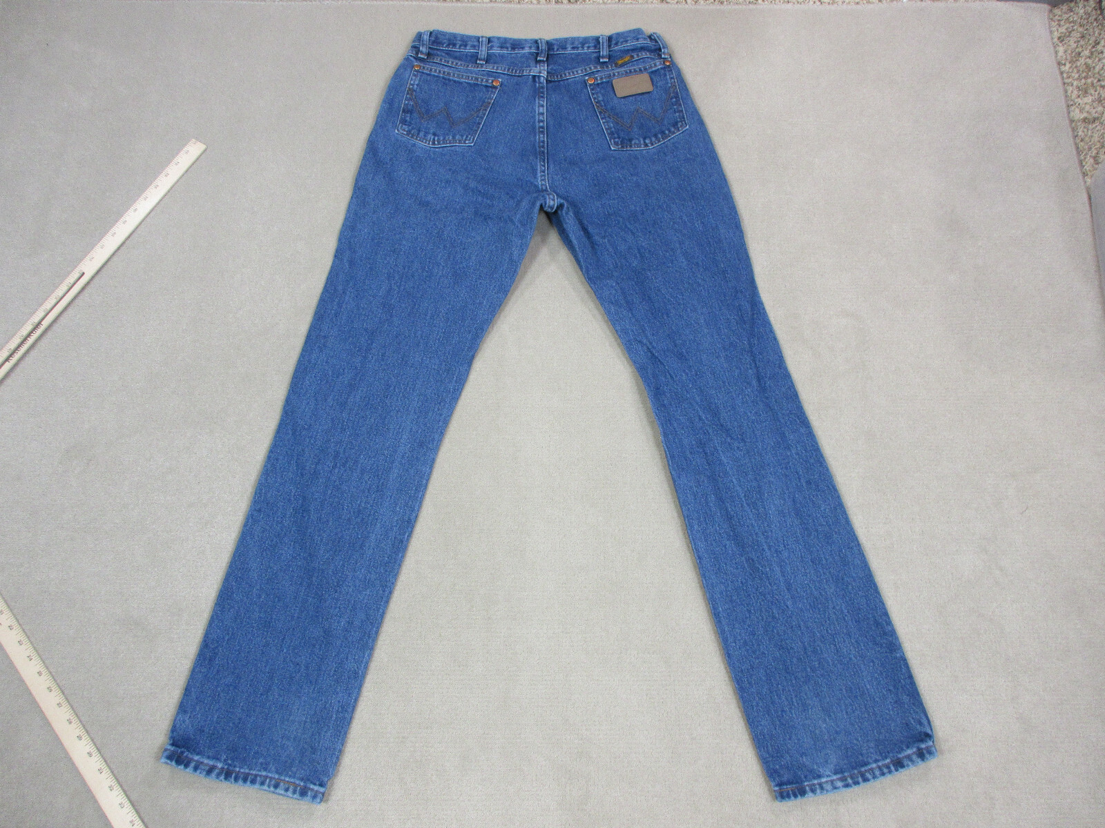 70年代ラングラー34 VINTAGE Wrangler Jeans Mens 27x34 Blue No Fault Dark Wash