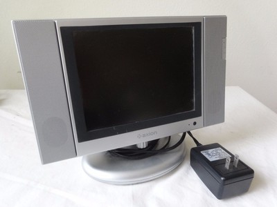 AXION 8 INCH LCD TV WITH CARD READER RCA AND CO AXIAL INPUTS 12V  PORTABLE