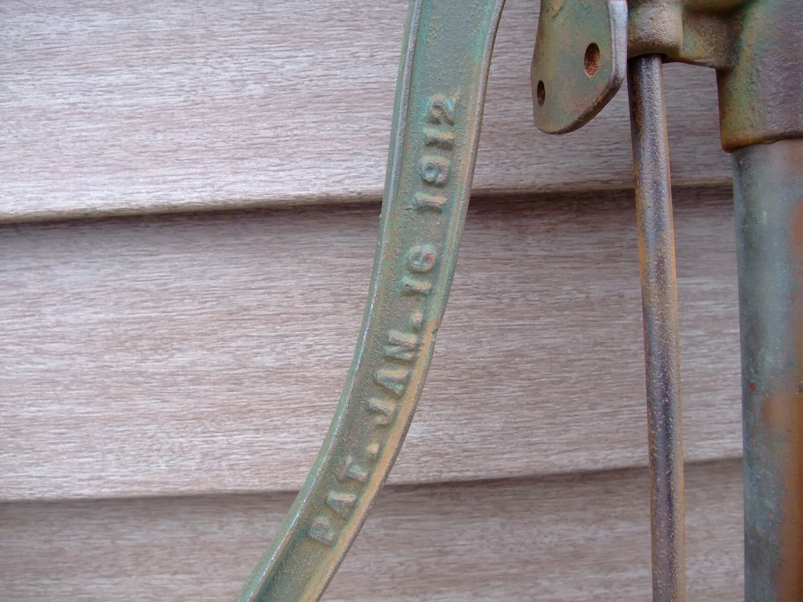 Antique The F.E. Myers & Bros Hand Pump Rare Cast Brass Pat. January 16th 1912