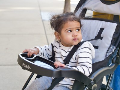 Kolcraft Cloud Plus Lightweight Easy Fold Compact Toddler Stroller and Baby S...