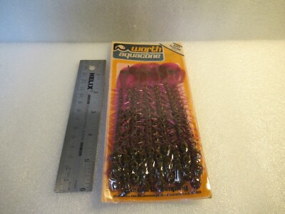 RARE VINTAGE Worth Aquacone SUPER SOFT FLOATING RUBBER HAWG HACKLE WORM