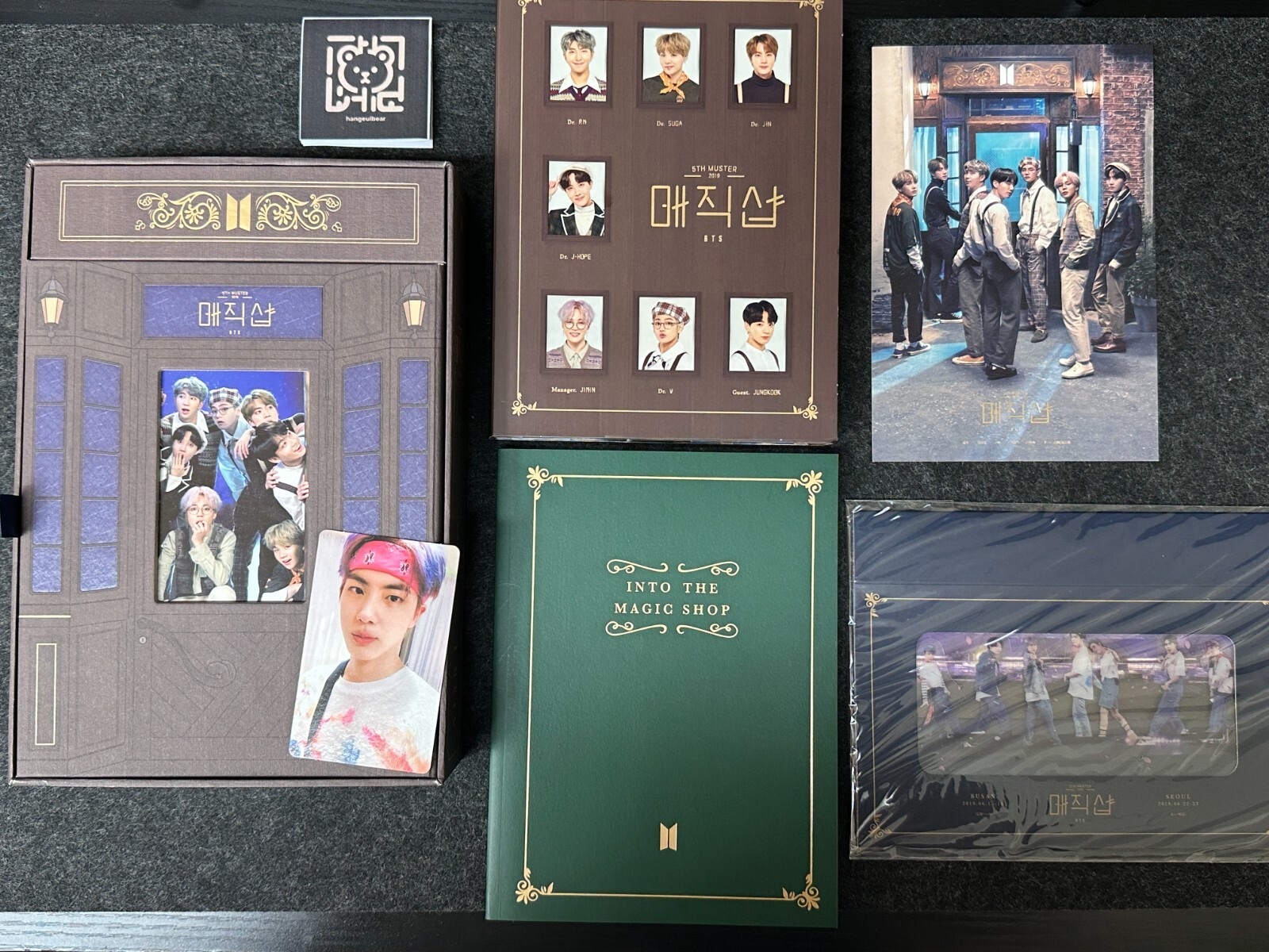 BTS 2019 5th Muster Magic Shop DVD Full Set / Photocard: JIN