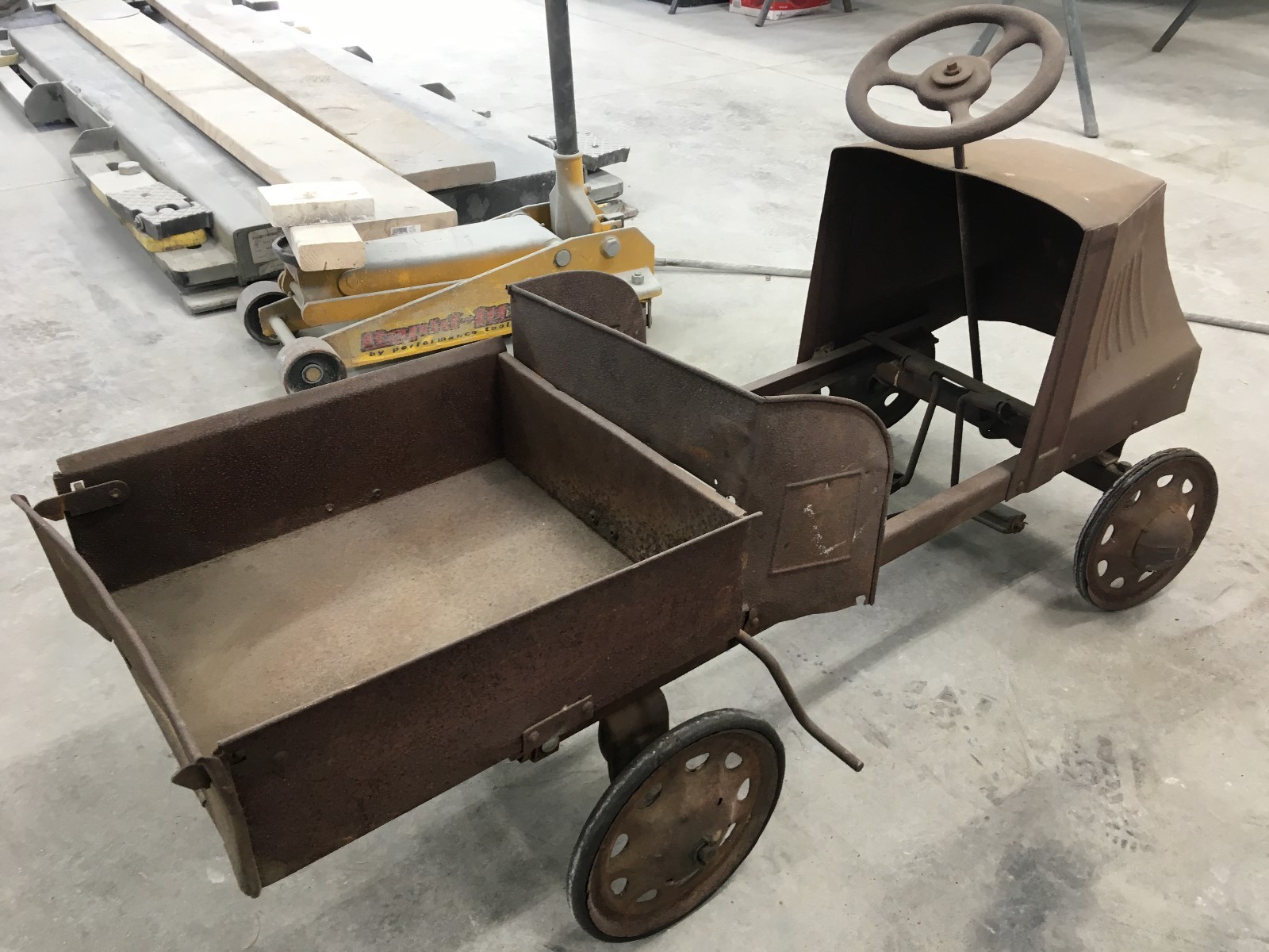 1920's Antique STEELCRAFT MACK Pedal Dump Truck