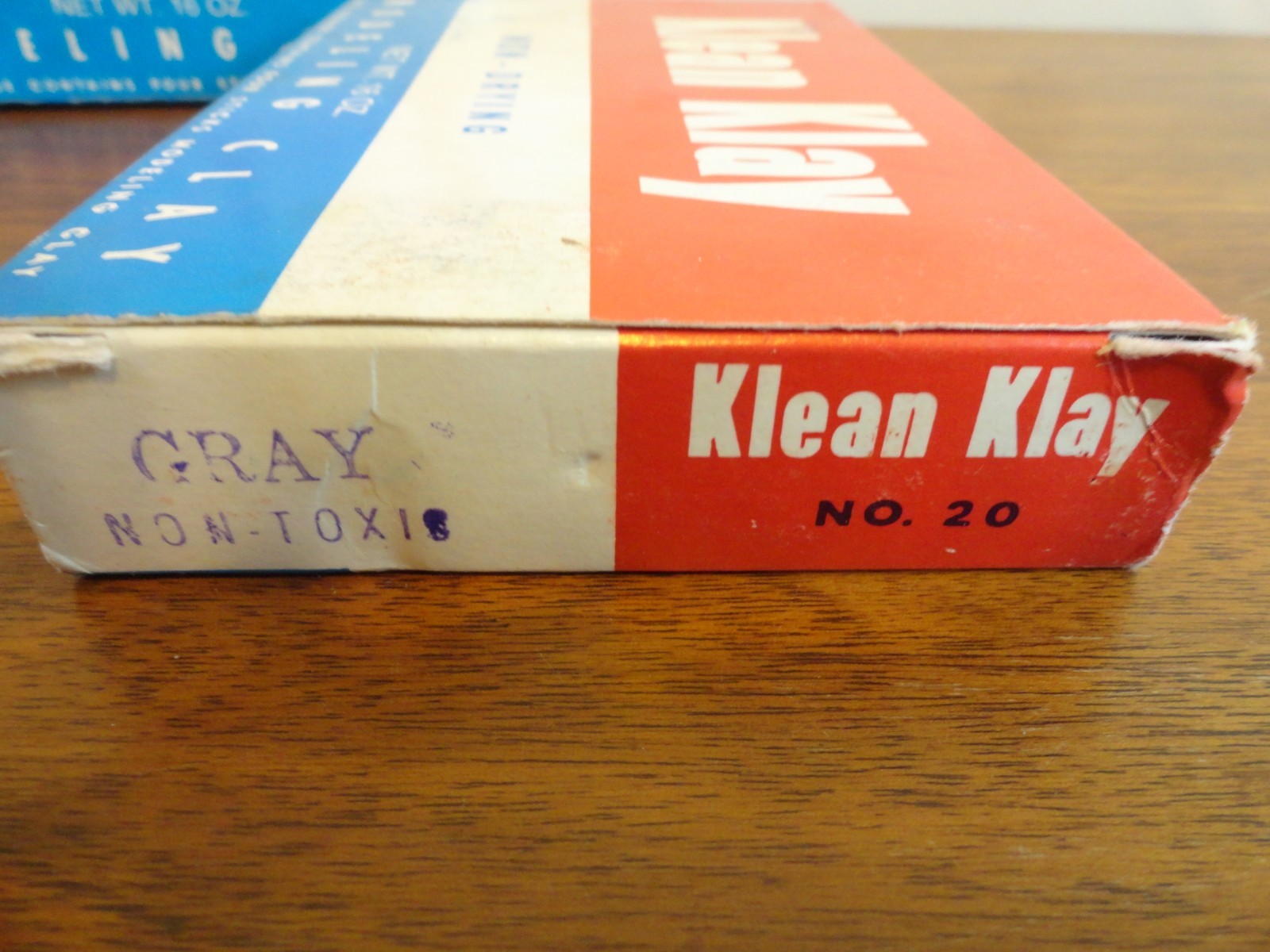 KLEAN KLAY Modeling Clay Gray #20 Non-Drying Three 16 oz Boxes + 2 Sticks NOS