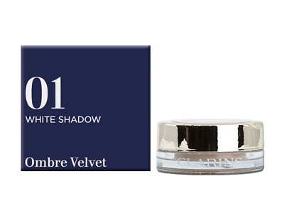 Clarins Ombre Velvet 01 White Shadow 0.1 OZ