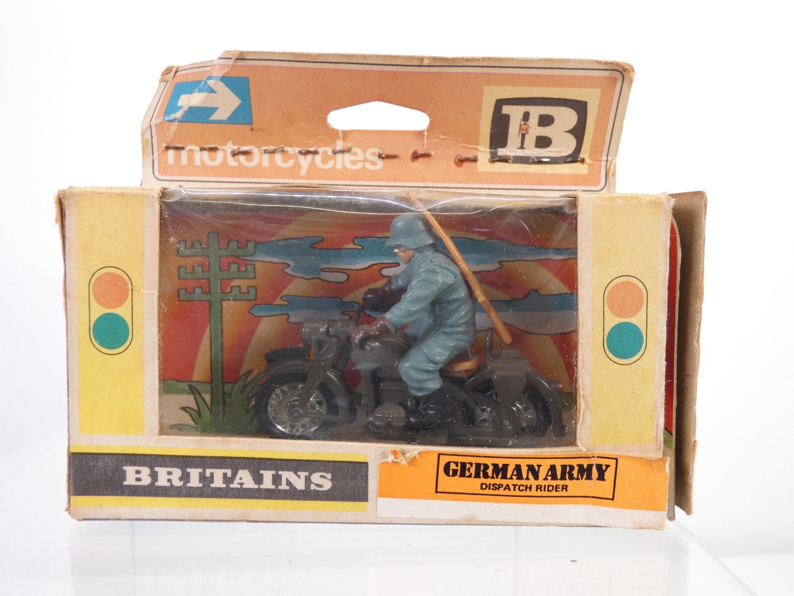 ビンテージミニチュアトイ　ミリタリーディスパッチライダー　イギリス製 ビンテージミニチュアトイ ミリタリーディスパッチライダー