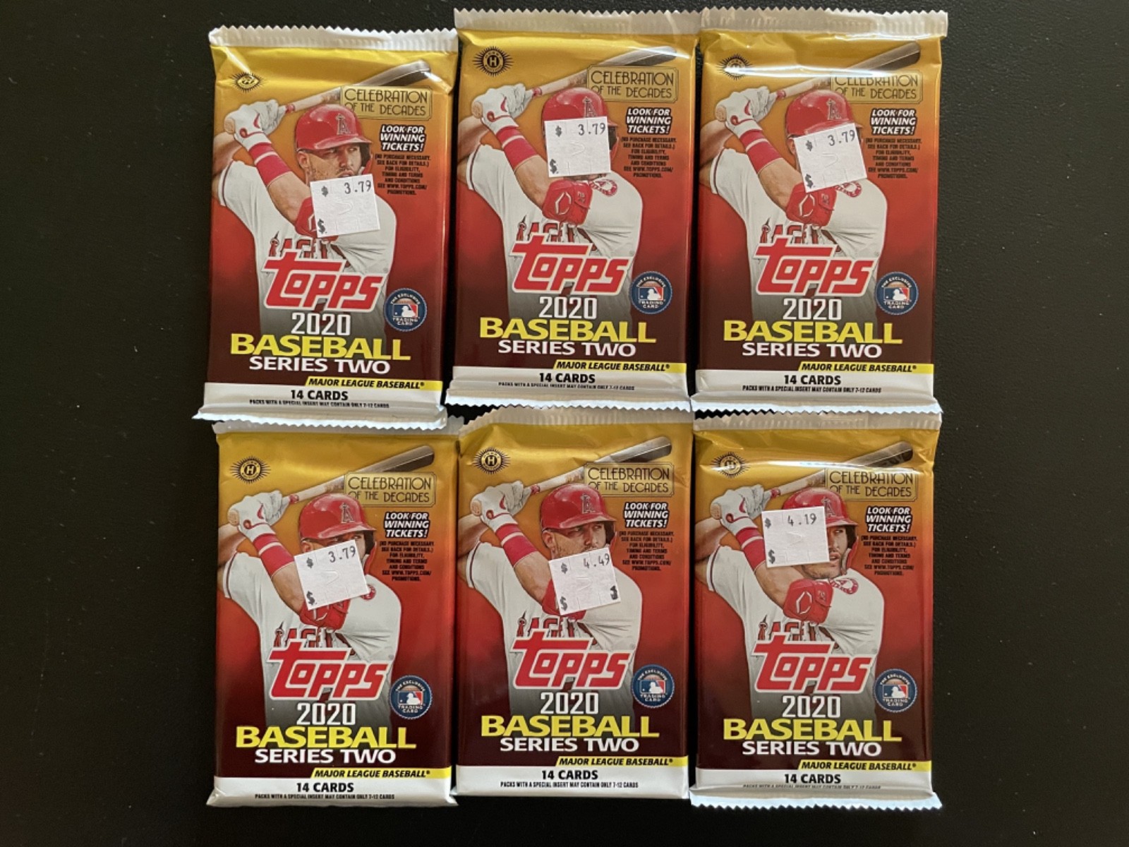 2020 Topps Celebration Decades Series 2 Baseball 14 Cards Per Pack Lot Of 6 #50