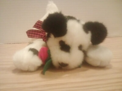RARE RETIRED RUSS BERRIE  DALMATIAN DOG BOLERO 8 INCH PLUSH