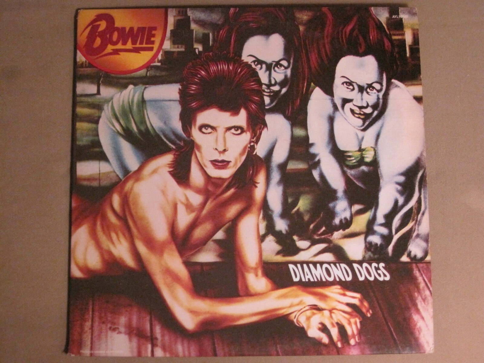 DAVID BOWIE DIAMOND DOGS LP OG '74 RCA AYL1-3889 REBEL POP