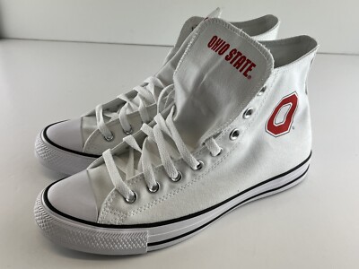 Converse Chuck Taylor All Star Hi Ohio State Buckeyes Men's Sz 9 OSU Sneaker NEW