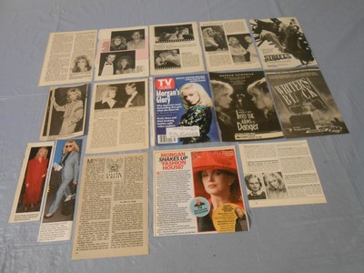 Big lot of Morgan Fairchild   clippings #P45