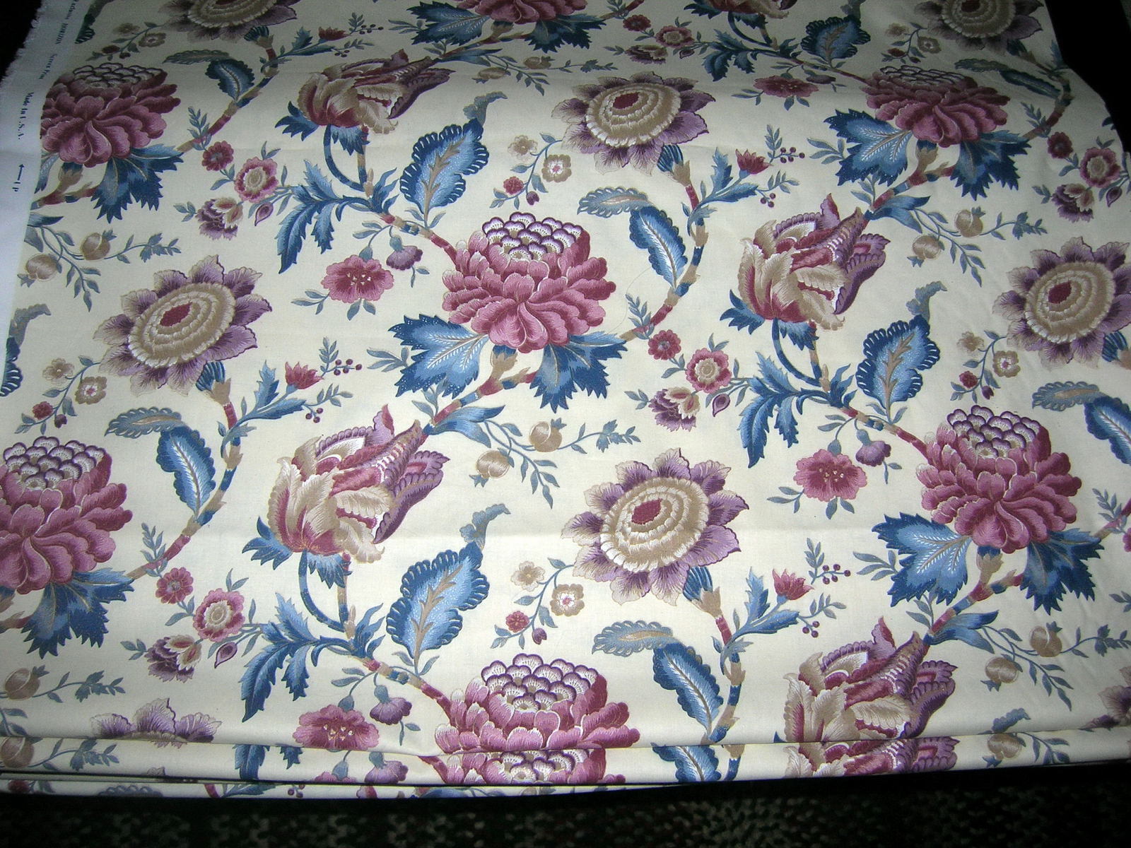 9 Yards Vintage Horizon Exclusive Screen Print Drapery/Upholstery Fabric