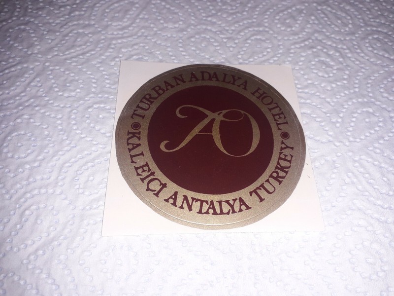 Autocollant Hotel   Turban Adalya  (Turkey/Turquie)