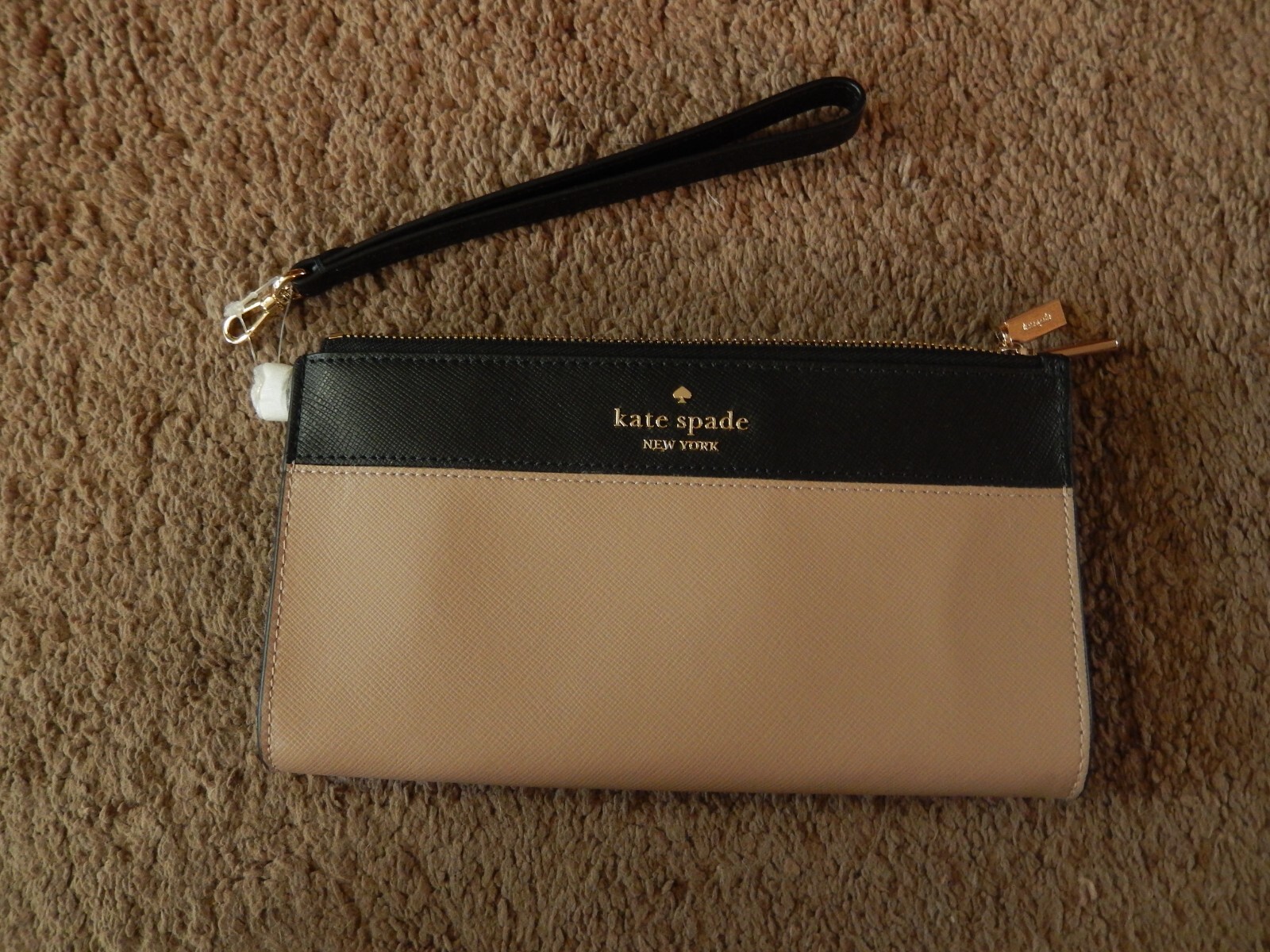 Kate Spade Saffiano Leather Wristlet Toasted Hazelnut KC507
