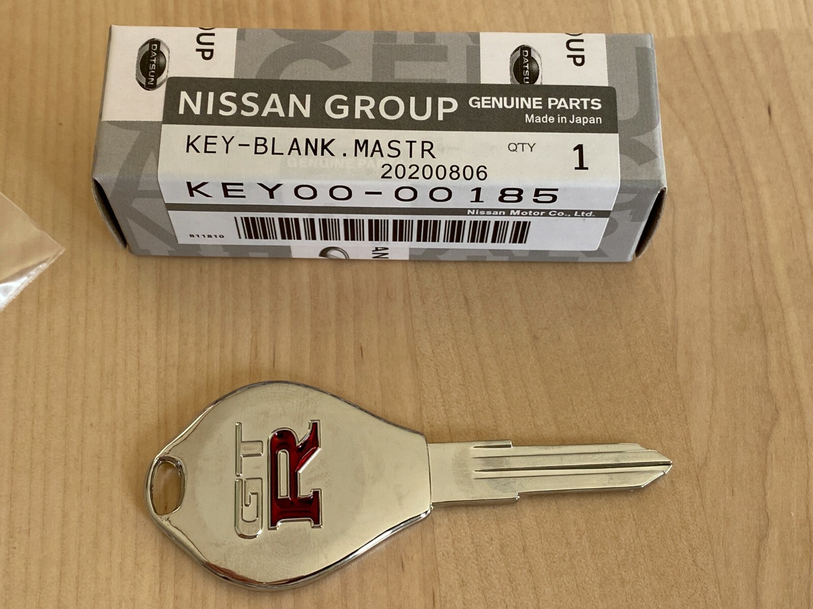 Nissan マスターキー Rロゴ付き KEY00-00185 Nissan Skyline GTR, GT-R, Key Blank R32, R33, R34, KEY00