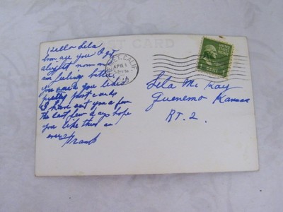 Vintage Ramona Bowl Hemet, California April 1, 1949 Postcard