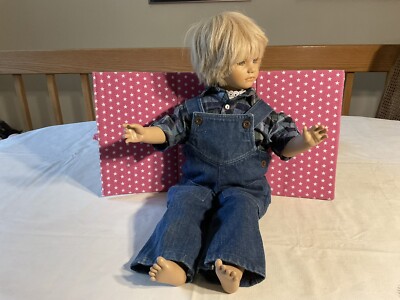 VTG. 1985 ANNETTE HIMSTEDT TIMI  DOLL, WEIGHTED, 21 IN. ORIGINAL TAGGED CLOTHING