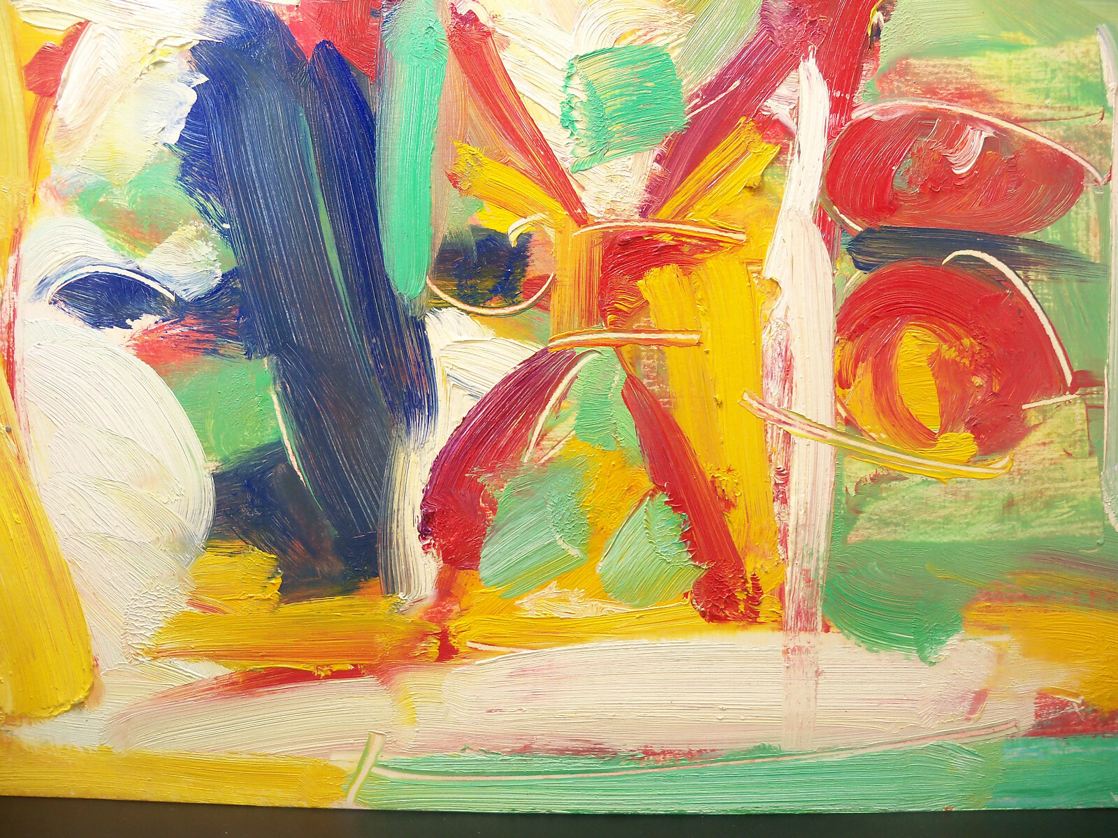 Abstract Oil Painting On Board by Pacific Northwest Artist Eugene Pizzuto