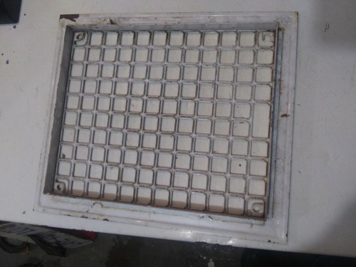 Vintage steel Cold Air Return  FLOOR Heat Grate Register Approximately 14 X 12