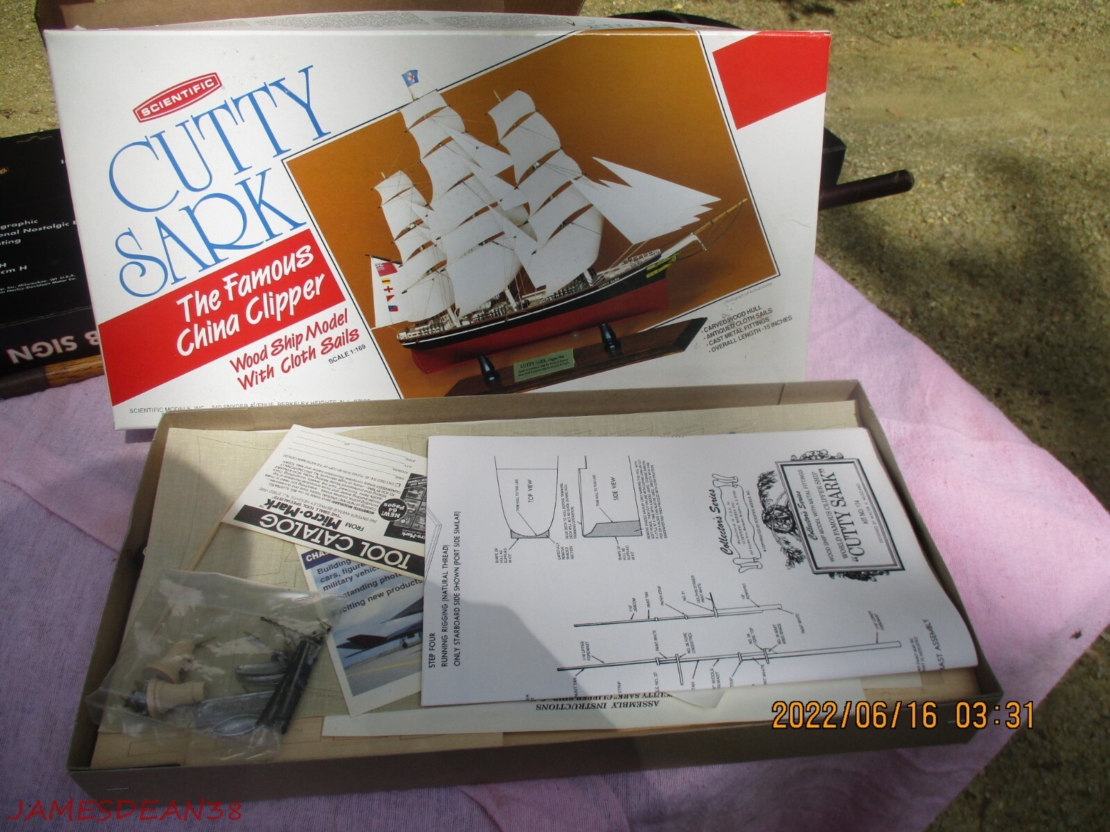 ホビーラジコン RC Sailing Ship CUTTY SARK ホビーラジコン RC Sailing Ship CUTTY SARK NEW 1969 Vtg
