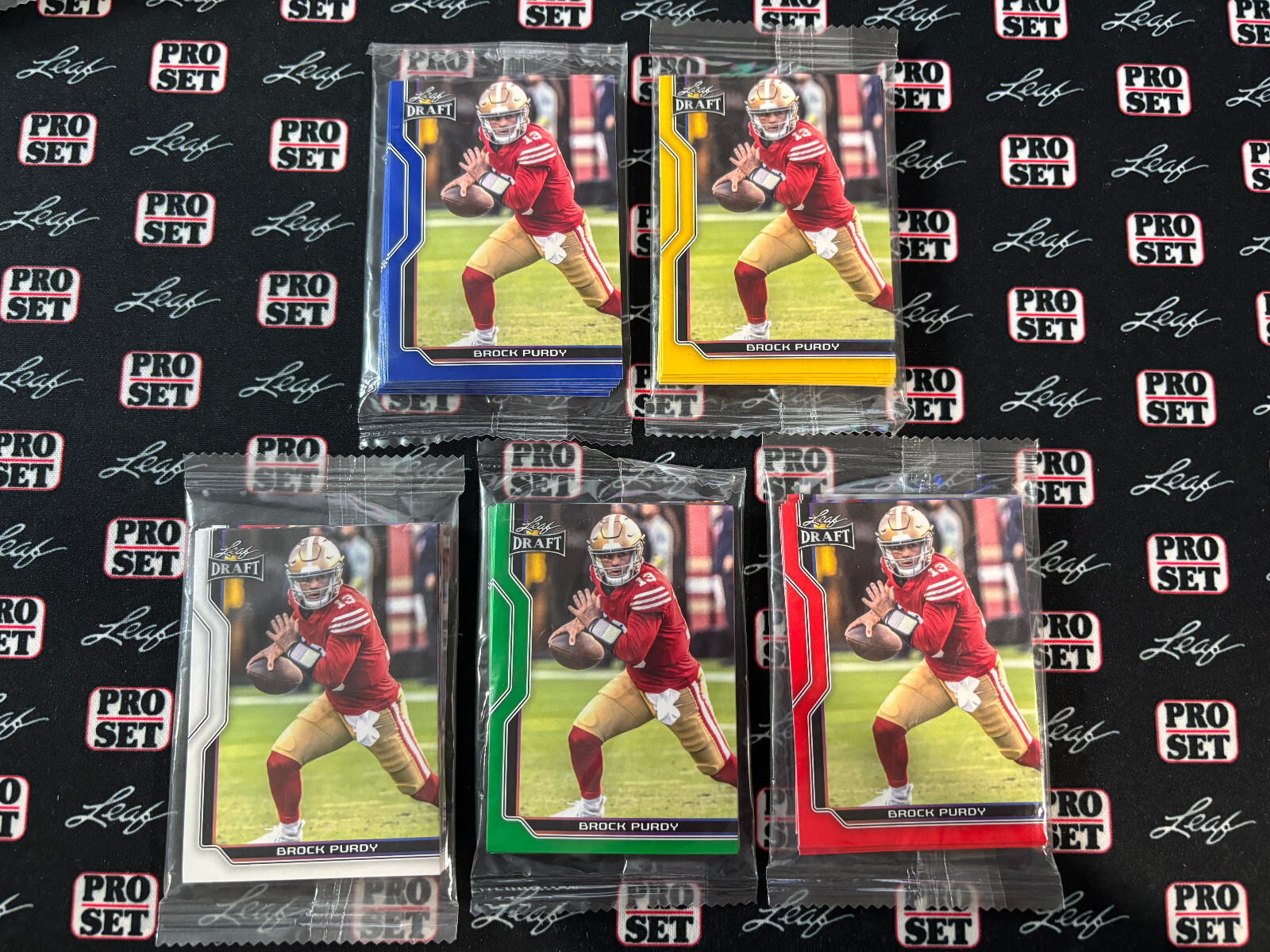 2023 Leaf Draft Pro Set Complete 10 Card Set Lot Of 5 Gibbs Williams Stroud RC