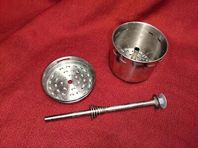 Stainless steel coffee percolator parts lot, unknown make or model 