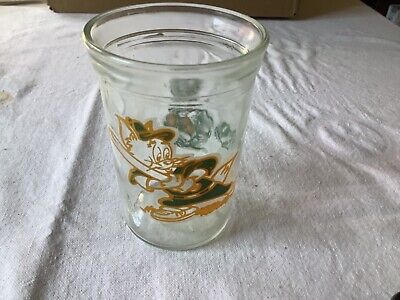 Vintage Tom and Jerry Kite Welch's Jelly Jar with Lid - 6 oz Juice Glass 1990
